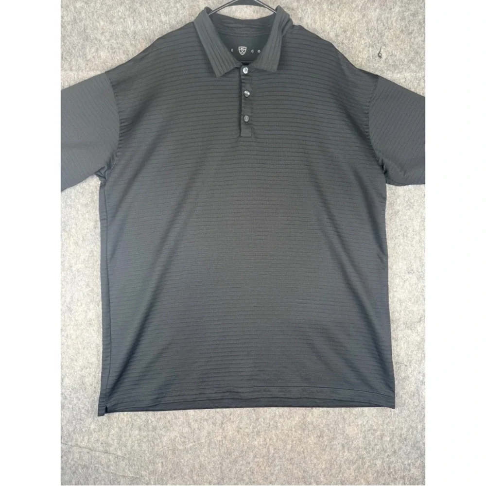 Nike Golf Polo Shirt Men's 2XL Black Short Sleeve Sphere Dry Diamond Performance